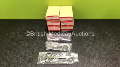 72 x Open Flat 5 inch Nurses Scissors (6 x Boxes of 12 - New In Box)