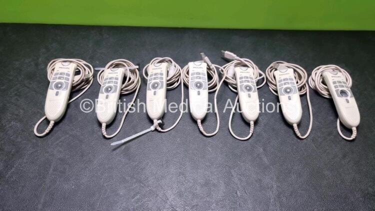 7 x Philips SpeechMike Pro Dictation Microphones (1 x Missing Control Ball - See Photos)