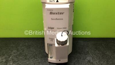 Baxter Drager Sevoflurane Vapor 2000 Vaporizer (Damage to Casing - See Photos) - 2