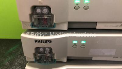 3 x Philips IntelliVue G5 M1019A Gas Modules with 2 x Water Traps (All Power Up) *RI* - 2