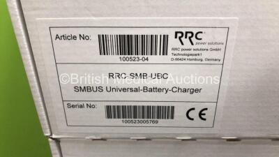 3 x RRC-SMB-UBC SMBUS Universal Battery Chargers (Manufactured for Drager - Excellent Condition - Like New - Stock Photo) *RI* - 5