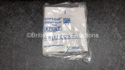 Job Lot of Approximately 160 x Critikon Soft-Cuf Adult Ref SFT-A2-2A 23-33cm BP Cuffs *Mfd - 2019* (All Unused) *RI* - 2