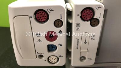 Job Lot Including 1 x Philips IntelliVue MP70 Touch Screen Patient Monitor (Powers Up) 1 x Philips IntelliVue X2 Patient Monitor with Press, Temp, NBP, SPO2 and ECG Resp Options (Powers Up with Damage to Casing - See Photos) and 1 x Philips M3015A Opt: C0 - 7