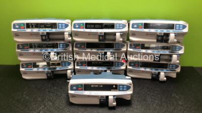 10 x Carefusion Alaris GH Syringe Pumps (9 x Power Up, 1 x Requires Service, 1 x No Power)