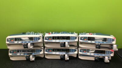 Job Lot Including 5 x Cardinal Health Alaris GH Syringe Pumps (All Power Up, 1 x SP1 Code) and 1 x CareFusion Alaris GH PLus Syringe Pump (Powers Up with Blank Screen)