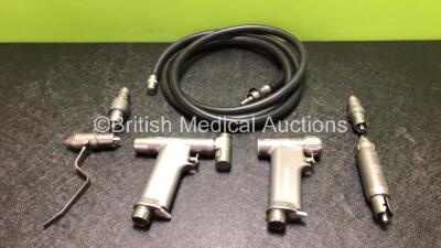 1 x ConMed Power Pro 6175 Handpiece and 1 x ConMed Power Pro 6150 Handpiece with Attachments and Hose