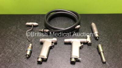 1 x ConMed Power Pro 6175 Handpiece and 1 x ConMed Power Pro 6150 Handpiece with Attachments and Hose