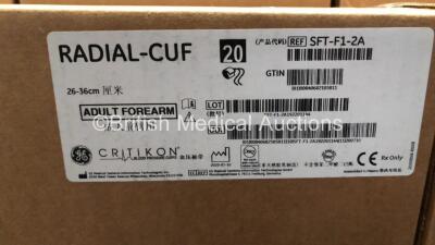 10 x Boxes GE Critikon Radial-Cuf Adult Forearm BP Cuffs (Approx. 200 Cuffs In Total) - 2