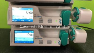 4 x MedCaptain Model HP-30 Touch Screen Syringe Pumps with HP-80 Infusion Workstation *Mfd 2020* (All Power Up) - 3