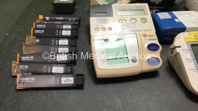 Mixed Lot Including 1 x Drager Infinity Hemomed Module, Defibrillator Batteries *Untested* BP Meters, 1 x Freeway Elite Nebulizer, 1 x Zeiss Microscope Eye Attachment and 1 x Canon DS810 Unit - 2