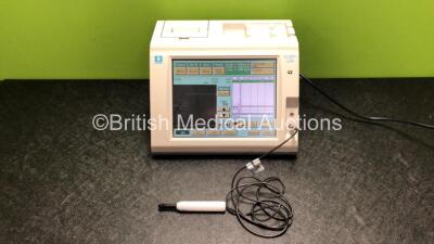 Nidek US-1800 Echoscan Touch Screen Pachymeter with 1 x Probe in Case (Powers Up with Crack in Casing - See Photos) *RI*