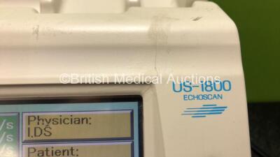 Nidek US-1800 Echoscan Touch Screen Pachymeter with 1 x Probe in Case (Powers Up with Crack in Casing - See Photos) *RI* - 4