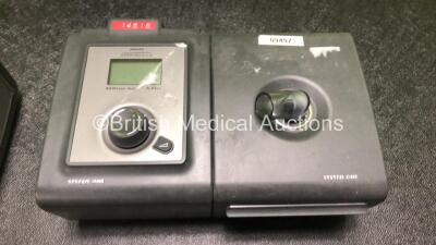 Job Lot Including 7 x Philips Respironics REMstar Auto A-Flex System One CPAP Units with 6 x Power Supplies (All Power Up, 3 x Missing Dials - See Photos) 4 x Philips Respironics System One Humidifiers, 1 x Philips Respironics autoSV Advanced BiPAP with P - 6