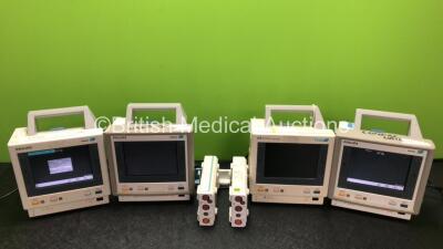 Job Lot Including 2 x Philips M3046A M3 Patient Monitors (Both Power Up) 1 x Hewlett Packard M3046A M3 Patient Monitor (Draws Power Does Not Power Up) 1 x Philips M3046A M4 Patient Monitor (Powers Up with Blank Screen) 2 x Philips M3012A Gas Modules Inclu