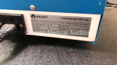 Mixed Lot Including 1 x GE Dinamap Procare Patient Monitor (Untested Due to Missing Power Supply) 1 x Seward Medical Model 19.5113 75 Watt Light Source (Powers Up) 2 x GE enFlow Fluid Warmers (Both Power Up) 1 x Seward Medical Model 19.5113 Light Source ( - 3