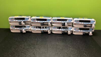 Job Lot of 8 x CareFusion Alaris GH Syringe Pumps (All Power Up, 4 x Require Service - See Photos) *RI*