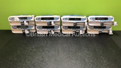 Job Lot of 8 x CareFusion Alaris CC Syringe Pumps (All Power Up, 5 x Require Service - See Photos) *RI*