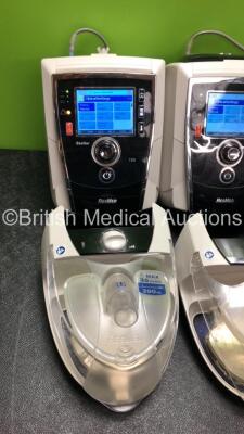 3 x ResMed Stellar 150 CPAP,s with 3 x ResMed H4i Humidifiers (All Power Up with Power Supplies - 1 x Missing Cover -See Pictures) *S/N 22171714851 / 20151236493 / 20170573509* - 3