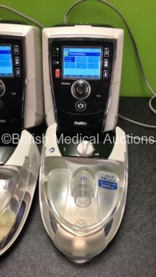 3 x ResMed Stellar 150 CPAP,s with 3 x ResMed H4i Humidifiers (All Power Up with Power Supplies - 1 x Missing Cover -See Pictures) *S/N 22171714851 / 20151236493 / 20170573509* - 5