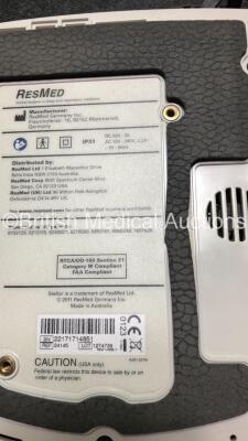 3 x ResMed Stellar 150 CPAP,s with 3 x ResMed H4i Humidifiers (All Power Up with Power Supplies - 1 x Missing Cover -See Pictures) *S/N 22171714851 / 20151236493 / 20170573509* - 11