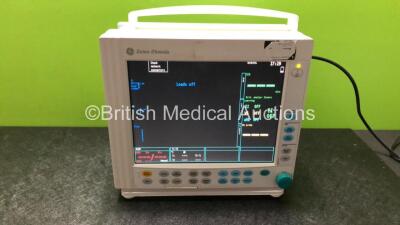 GE Datex Ohmeda F-CM1-04 Anaesthesia Monitor with Type E-PRESTN-00 Module (Powers Up) *6259997*