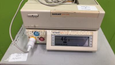 Huntleigh Sonicaid Team Duo Fetal Monitor on Stand with 1 x US Transducer (Powers Up) - 2