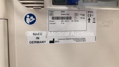 3 x Fresenius Medical Care 5008 Cordiax Dialysis Machines - Software Version 4.58 / 4.62 - Running Hours 36685 /37114 / 30587 (All Power Up) - 5