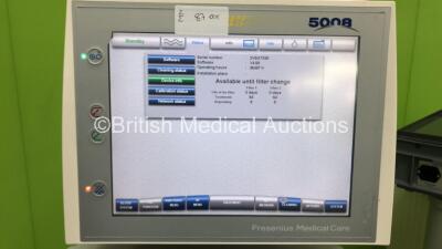 2 x Fresenius Medical Care 5008 Cordiax Dialysis Machines - Software Version 4.58 - Running Hours 35166 / 36497 (Both Power Up) - 2