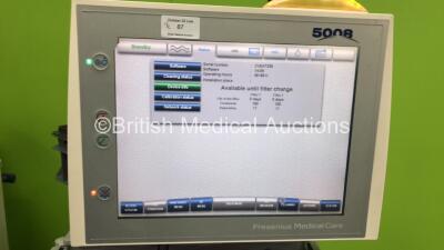 2 x Fresenius Medical Care 5008 Cordiax Dialysis Machines - Software Version 4.58 - Running Hours 35166 / 36497 (Both Power Up) - 3