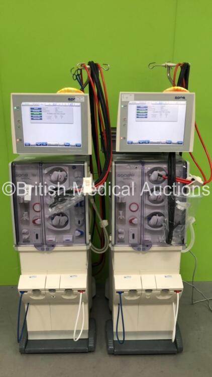 2 x Fresenius Medical Care 5008 Cordiax Dialysis Machines - Software Version 4.58 - Running Hours 24696 / 35757 (Both Power Up)