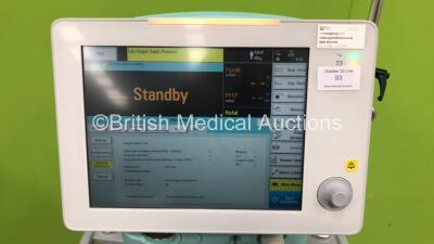 Aeonmed VG70 Ventilator Software Version 2.00, Running Hours 0h 10m with 1 x Hose on Stand *Mfd 06-2020* (Powers Up with Missing Valve - See Pictures) - 2