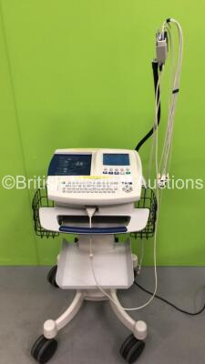 Welch Allyn CP200 ECG Machine on Stand with 10 Lead ECG Leads (Powers Up) *S/N 20014579* - 2