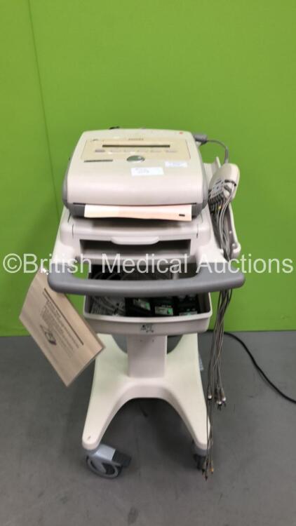 Philips PageWriter Trim I ECG Machine on Stand with 10 Lead ECG Leads (Powers Up)