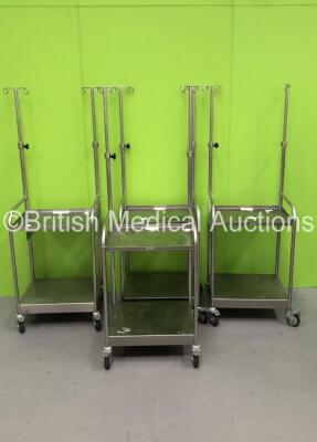 4 x Stainless Steel Trolleys