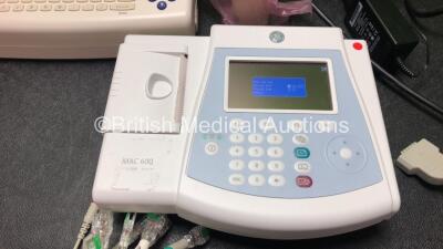 Job Lot Including 2 x Seca CT8000i ECG Units (Both Power Up, 1 with Blank Screen, 1 with Slightly Damaged Screen-See Photo) 1 x GE MAC 600 ECG Machine with 1 x 10 Lead ECG Lead, 1 x AC Power Supply, 1 x Electrode Cream and 1 x Operating DVD (Powers Up) - 2