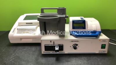 Mixed lot Including 1 x Philips Avalon FM30 Fetal Monitor Including SpO2and NBP Options (No Power with Damaged Screen-See Photos) 1 x Phys Assist Model UT50-MB Therapy Unit (Untested Due to Missing Power Supply) 1 x DeVilbiss Homecare Suction Unit (Powe