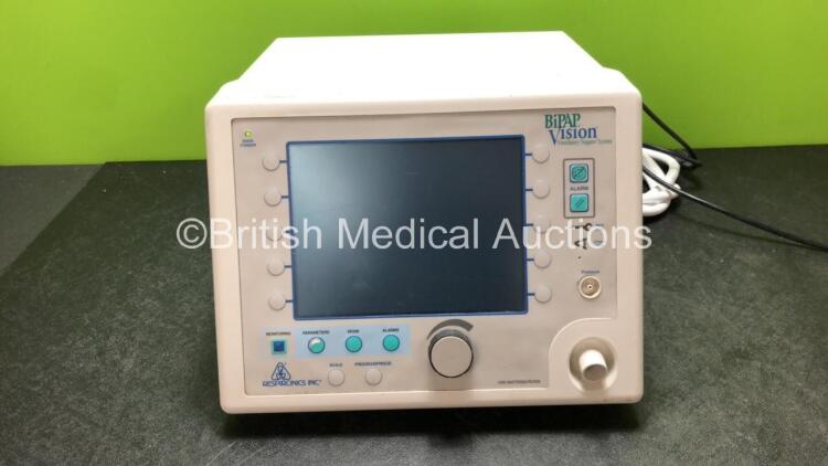 Respironics Model 582059 BiPAP Vision Ventilatory Support System *Total Operating Time-32 Hours* (Powers Up)