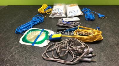 Job Lot of Electrosurgical Diathermy Cables and Handpieces