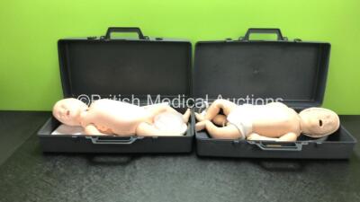 2 x Laerdal Intubation Baby Mannikins in Cases