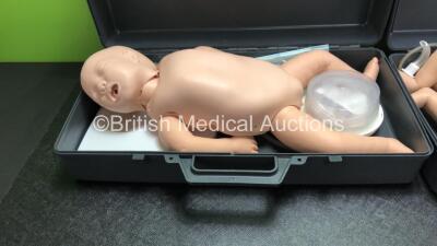 2 x Laerdal Intubation Baby Mannikins in Cases - 3