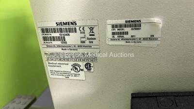 Siemens Arcadis Varic C-Arm *Mfd - 2009* with Dual Flat Screen Image Intensifier, Exposure Control Trigger, Footswitch, Sony UP-970AD Hybrid Graphic Printer and Key (Powers Up and Exposure Taken) *12392* **IR659** - 9