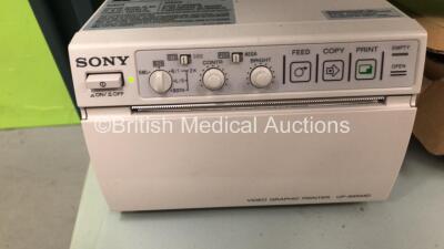 B K Medical 2101 Falcon Ultrasound Machine with 1 x Sony UP-895MD Printer (Powers Up) *SN 1880569* - 3