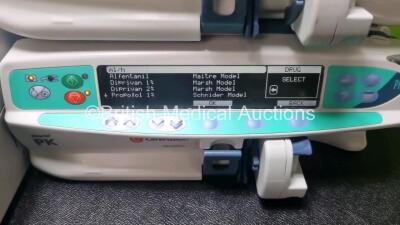 Mixed Lot Including 4 x Alaris PK Carefusion Syringe Pumps with 3 x Power Supplies and 1 x Nippy-S Ventilator (All Power Up) - 6