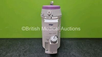 Drager Isoflurane Vapor 2000 Vaporizer *SN ASBL-0455*