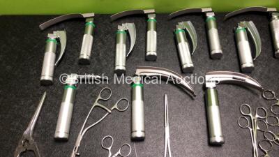 Job Lot of Surgical Instruments and Laryngoscope Blades with Handles - 3