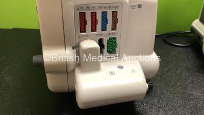 Job Lot Including 1 x GE Dash 3000 Patient Monitor Including ECG, NBP, CO2, Temp/CO, SpO2, BP1 and BP2 Options (Powers Up) and 1 x GE Dash 4000 Patient Monitor Including ECG, NBP, CO2, Temp/CO, SpO2, BP 1/3 and BP 2/4 Options (Powers Up) *SN SD008263170GA - 3