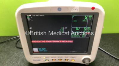 Job Lot Including 1 x GE Dash 3000 Patient Monitor Including ECG, NBP, CO2, Temp/CO, SpO2, BP1 and BP2 Options (Powers Up) and 1 x GE Dash 4000 Patient Monitor Including ECG, NBP, CO2, Temp/CO, SpO2, BP 1/3 and BP 2/4 Options (Powers Up) *SN SD008263170GA - 4