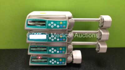 4 x B Braun Perfusor Space Syringe Pumps (All Power Up) *SN 09965 / 09914 / 09865 / 09968* - 3