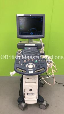 GE Voluson P8 Flatscreen Ultrasound Scanner *Mfd 01-2015 * Software Version 14.0.0 with 2 x Transducers / Probes- 1 x GE REF 5125386 Transducer / Probe *Mfd 12-2020* 1 x GE E8C-RS REF 5318734 Transducer / Probe *Mfd 06-2020* and Sony UP-D898MD Digital G