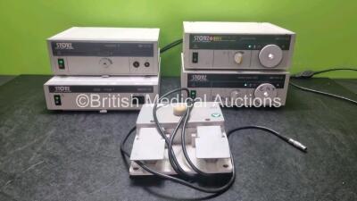 Mixed Lot Including 1 x Karl Storz 20712120 Multidrive 2 Control Unit, 1 x Karl Storz 20131520 Xenon Nova Light Source, 1 x Karl Storz 20134020 Xenon Nova 300 Light Source , 1 x Karl Storz 22200020 Image 1 Control Unit and 1 x Karl Storz 20012630 Footsw